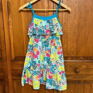 1989 Place Multicolored Cotton Floral Sundress 10-12